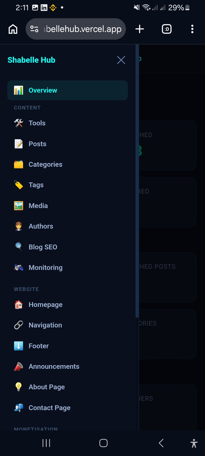 Admin CMS